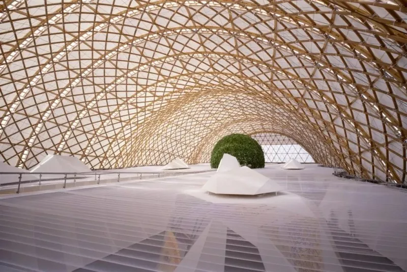Grid Structure Exhibition Hall Faumea Uamea