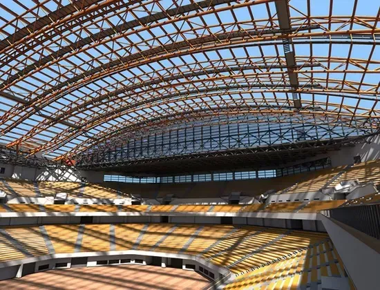 Tele Span Steel Space Frame Stadium