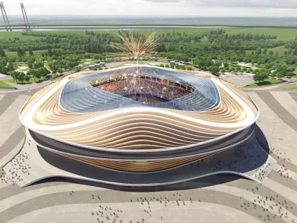 Tele spall steel fausaga mo stadium